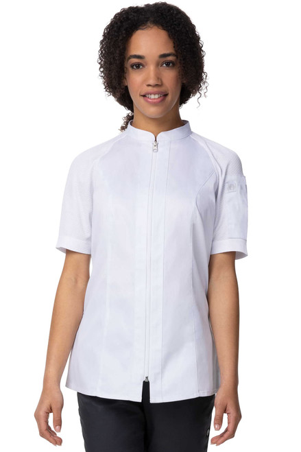 Chef Works Women's Arcadia Chef Coat, White, Large