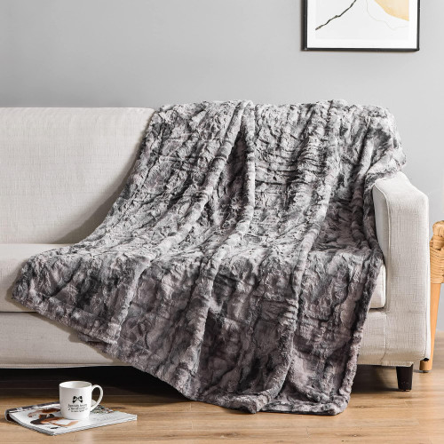 Fairblink Soft Luxuries Oversized Throw Blanket, 60" x 80" Warm Fluffy Thick Comfy Softest Fall Faux Fur Throw Blanket for Couch, Bed, Sofa, Elegant Cozy Throws Blankets for Home, Marbled Grey Fairblink Soft Luxuries Oversized Throw Blanket, 60" x 80" Warm Fluffy Thick Comfy Softest Fall Faux Fur Throw Blanket for Couch, Bed, Sofa, Elegant Cozy Throws Blankets for Home, Marbled Grey
