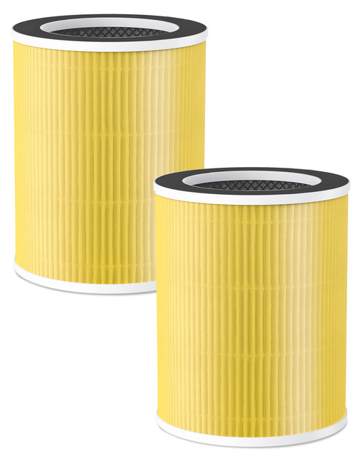 Welov P100 Air Purifier Pet Care Filter 2 Packs, 3-in-1 H13 True HEPA and High-Efficiency Activated Carbon Filter for Pet Dander Hair Pollen Dust Pet Odor, and Other Unwanted Smells