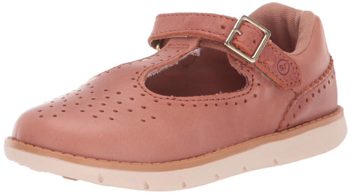 Stride Rite Baby-Girl's SRT Nell Mary Jane Flat, sierra, 4 W US Toddler