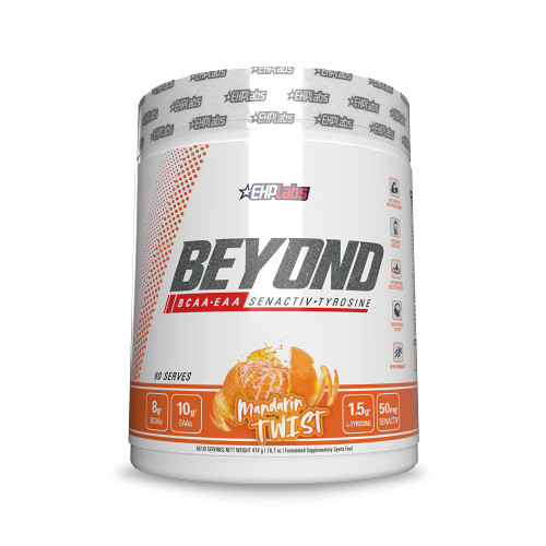 EHPlabs Beyond BCAA Powder Amino Acids Post Workout Recovery - BCAAs Essential Amino Acids EAA Supplements Powder - 10g Amino Acids Supplement for Muscle Recovery, 60 Servings (Mandarin Twist) EHPlabs Beyond BCAA Powder Amino Acids Post Workout Recovery - BCAAs Essential Amino Acids EAA Supplements Powder - 10g Amino Acids Supplement for Muscle Recovery, 60 Servings (Mandarin Twist)