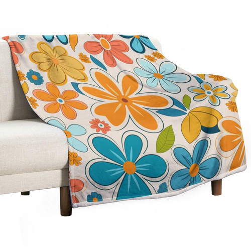 MaSiledy Blanket Retro Spring Flower Plush Throw Fleece Blanket Colorful Flowers Floral Blossom Flannel Blanket Warm Plush for Bed Couch Chair Sofa Suitable for All Season for Adults 60"x80" MaSiledy Blanket Retro Spring Flower Plush Throw Fleece Blanket Colorful Flowers Floral Blossom Flannel Blanket Warm Plush for Bed Couch Chair Sofa Suitable for All Season for Adults 60"x80"
