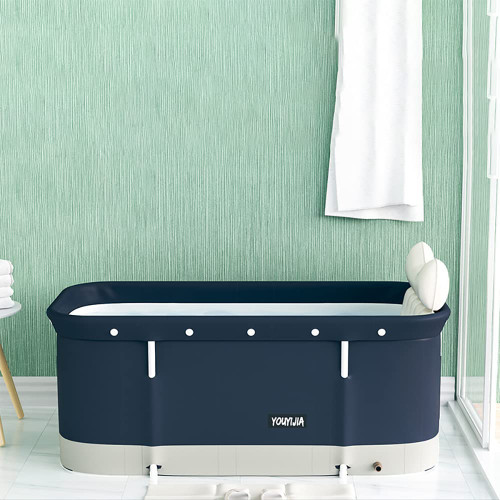 Portable Foldable Bathtub, Separate Family Bathroom SPA Tub, Soaking Standing Bath Tub for Shower Stall, Efficient Taintenance of Temperature, Ideal for Hot Bath Ice Bath
