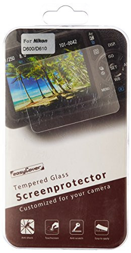 easyCover GSPND611 Screen Protector Ultra Thin 0.3 mm 6 Layers for Nikon D600/D610, Clear