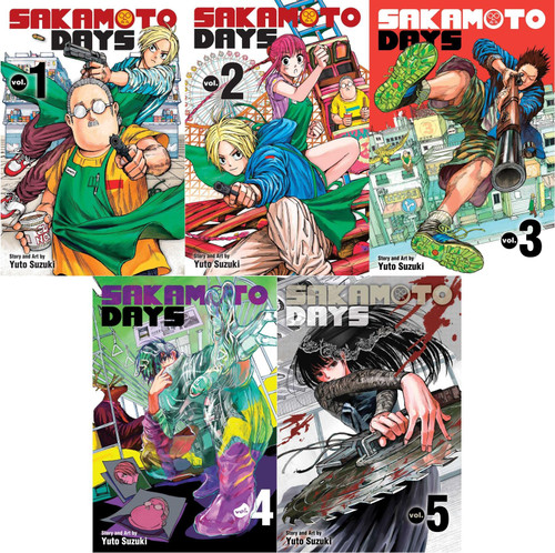 Sakamoto Days Manga 5-book Set Vol.1-5 by Yuto Suzuki