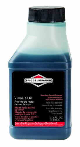 Briggs & Stratton 100107 2-Cycle 3.2-Ounce Bottle of Easy Mix Ashless Oil for Up to 50:1 Mix Ratio