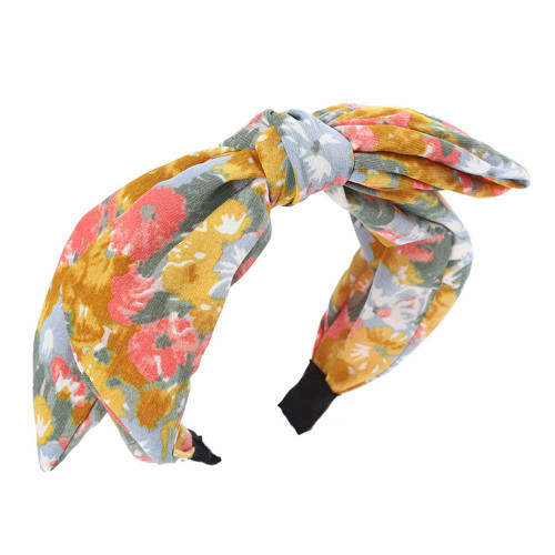 JAZIEL Flower Print Headband Bezel Turban Scrunchies for Women Hairband Girls Hair Accessories Head Hoop Hair Jewelry Rubber Band,05,One size JAZIEL Flower Print Headband Bezel Turban Scrunchies for Women Hairband Girls Hair Accessories Head Hoop Hair Jewelry Rubber Band,05,One size