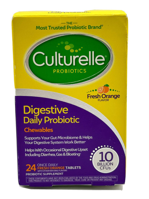Culturelle Digestive Health Probiotic Chewable Tablets, Orange 24 ea (Pack of 2) Culturelle Digestive Health Probiotic Chewable Tablets, Orange 24 ea (Pack of 2)