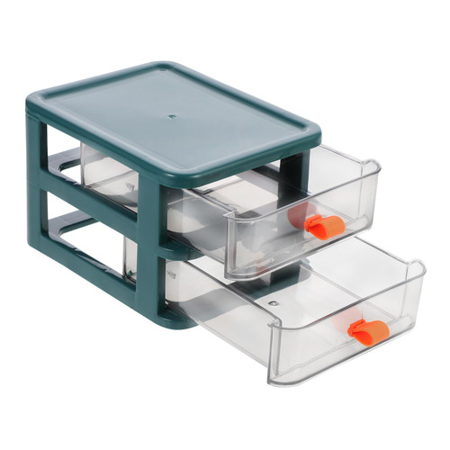 Cabilock 5 pcs Storage Box vanity storage drawers PP sundries holder makeup storage organizer mini sundries container storage drawers organizer 2 drawer clear trash box desktop tpe office