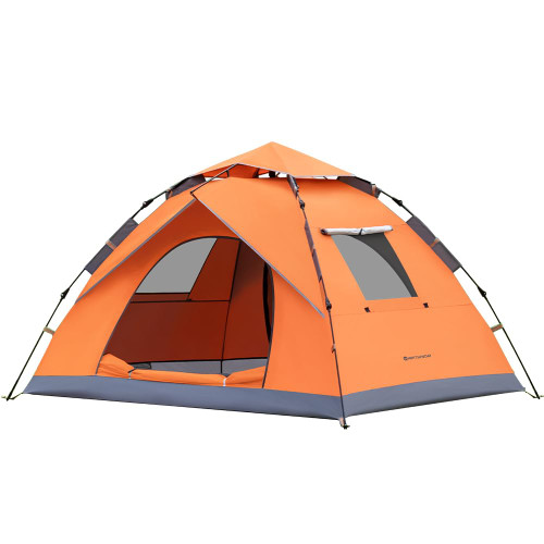 Instant Camping Tent for 1-2 Person Portable Pop Up Tent Automatic Tent Waterproof Windproof for Family Camping Beach Orange Instant Camping Tent for 1-2 Person Portable Pop Up Tent Automatic Tent Waterproof Windproof for Family Camping Beach Orange