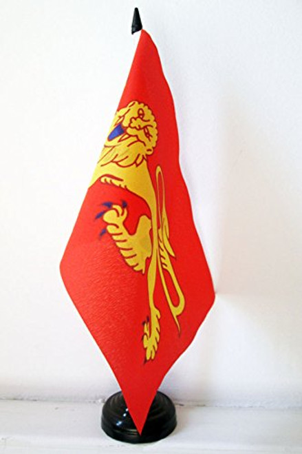 AZ FLAG Aquitaine Table Flag 5'' x 8'' - French Region of Aquitaine Desk Flag 21 x 14 cm - Black Plastic Stick and Base AZ FLAG Aquitaine Table Flag 5'' x 8'' - French Region of Aquitaine Desk Flag 21 x 14 cm - Black Plastic Stick and Base