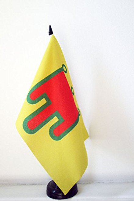 AZ FLAG Auvergne Table Flag 5'' x 8'' - French Region of Auvergne Desk Flag 21 x 14 cm - Black Plastic Stick and Base AZ FLAG Auvergne Table Flag 5'' x 8'' - French Region of Auvergne Desk Flag 21 x 14 cm - Black Plastic Stick and Base