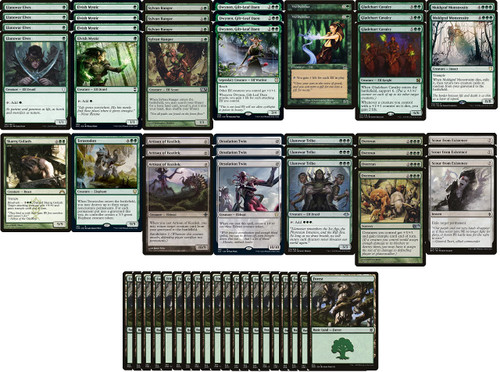 Mono Green Elf Ramp Deck - Modern Legal - Custom Built - Magic The Gathering - MTG - 60 Card