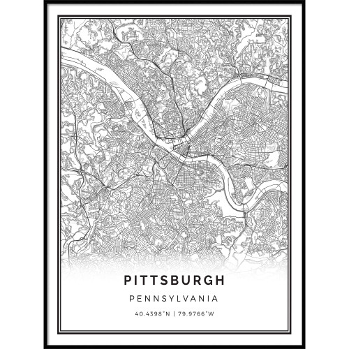 Squareious Pittsburgh map Poster Print | Modern Black and White Wall Art | Scandinavian Home Decor | Pennsylvania City Prints Artwork | Fine Art Posters 18x24 Squareious Pittsburgh map Poster Print | Modern Black and White Wall Art | Scandinavian Home Decor | Pennsylvania City Prints Artwork | Fine Art Posters 18x24