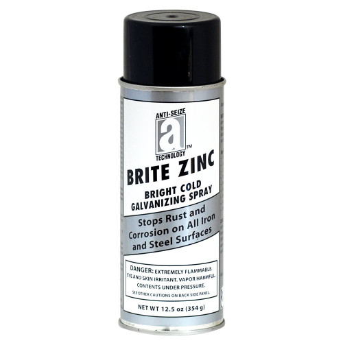 ANTI-SEIZE TECHNOLOGY 17044 Brita Zinc Cold Galvanizing Spray, 13 oz Aerosol Can, Bright Silver