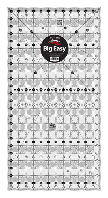 Creative Grids The Big Easy 12-1/2in x 24-1/2in Rectangle Ruler - CGR1224