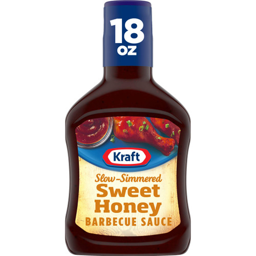 Kraft Sweet Honey Slow-Simmered BBQ Barbecue Sauce (12 ct Pack, 18 oz Bottles) Kraft Sweet Honey Slow-Simmered BBQ Barbecue Sauce (12 ct Pack, 18 oz Bottles)