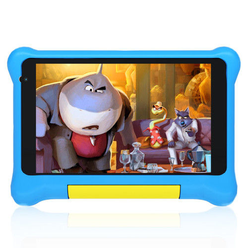 Anyway.go Kids Tablet 7 inch Tablet for Kids Android 12 Tablet 2GB 32GB Kid Tablet, Parent Controls, Dual Camera, Kidoz Pre-Installed Children Learning Tablet with Case (Blue)