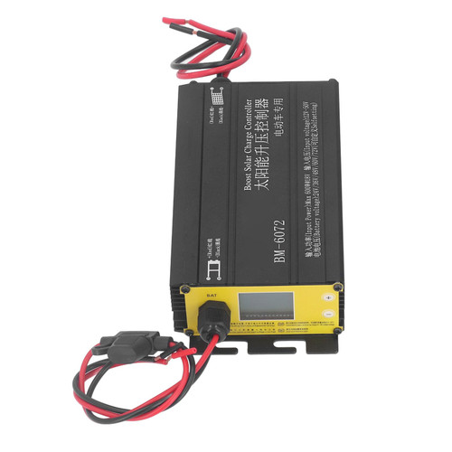 600W MPPT Boost Solar Controller with LCD Display 12?50V Input Step Up Solar Charging Controller Energy Controller Regulator 24V 36V 48V 60V 72V