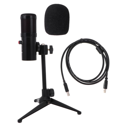 ERINGOGO 1 Set Condenser Microphone Broadcast Microphone kit Condenser mic Mount Online Microphone Conference Microphone Game Microphone Singing Microphone Metal Travel Desktop Filter
