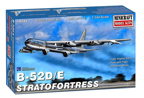 Minicraft (MINGF) Models 014745 1/144 B-52 D/E Stratofortress Model Kit, White