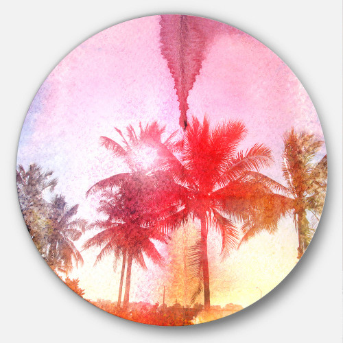Designart Digital Metal Wall Art-Disc of 23 inch, 23'' H x 23'' W x 1'' D 1P, Blue Designart Digital Metal Wall Art-Disc of 23 inch, 23'' H x 23'' W x 1'' D 1P, Blue