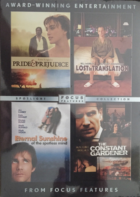 Focus Features Pack (The Constant Gardener, Eternal Sunshine of the Spotless Mind, Lost in Translation, Pride & Prejudice)