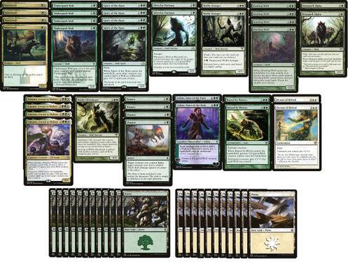 Green White Werewolf Deck - Modern Legal - Custom Built - Magic The Gathering - MTG - 60 Card