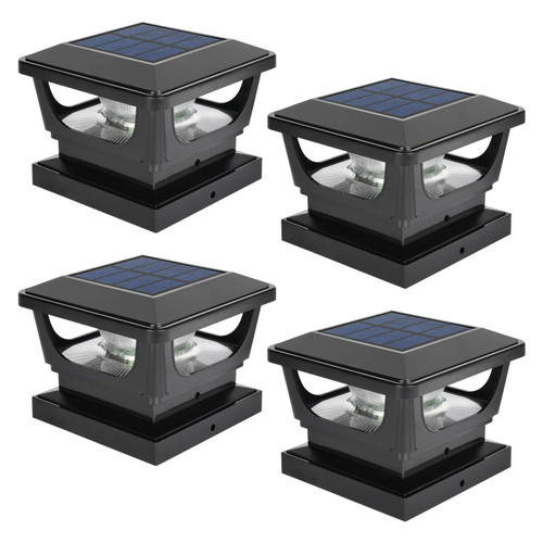 Sumaote Solar Deck Post Lights Outdoor, Waterproof Solar Post Cap Light for 4x4 Wood or 3x3, 4x4 Vinyl Post Solar Caps White SMD LED Lighting for Garden Fence Deck Patio Sumaote Solar Deck Post Lights Outdoor, Waterproof Solar Post Cap Light for 4x4 Wood or 3x3, 4x4 Vinyl Post Solar Caps White SMD LED Lighting for Garden Fence Deck Patio