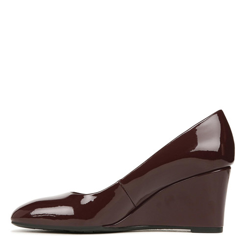 LifeStride Womens Gio Wedge Pumps Pinot Noir 7.5 W