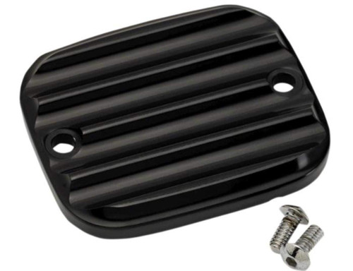 Joker Machine 951019-1 Front Master Cylinder Cover - Finned - Black Anodized
