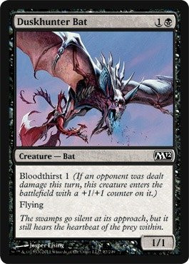 Magic: the Gathering - Duskhunter Bat - Magic 2012 - Foil