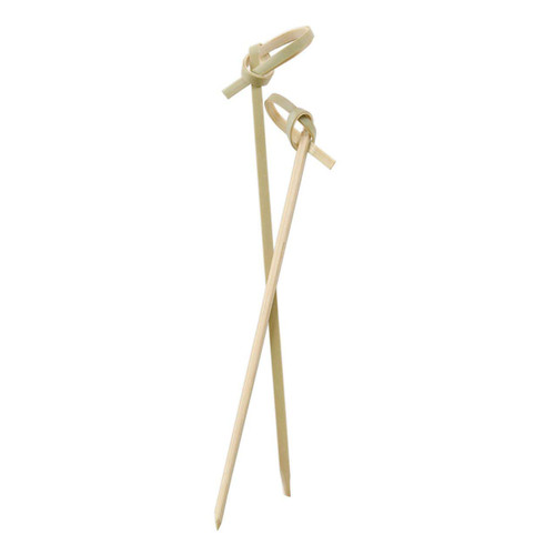 Perfect Stix Bamboo Pick 4 200ct Bamboo Knot Picks, Cocktail and Hors' D'oeuvre, 4' (Pack of 200)