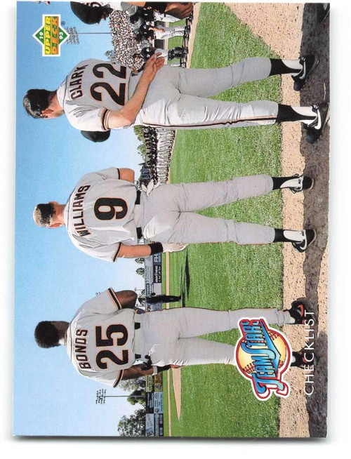 1993 Upper Deck #471 Barry Bonds/Matt Williams/Will Clark CL NM-MT San Francisco Giants Baseball