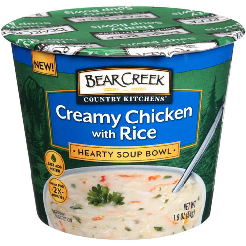 Bear Creek Hearty Soup Bowl, Creamy Chicken with Rice, 1.9 Ounce