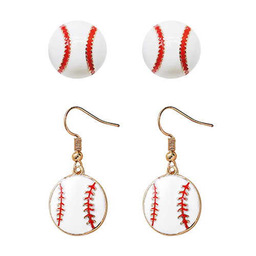2Pairs Baseball Earrings for Women Baseball Stud Earrings for Mom Rhinestone Baseball Jewelry Gifts for Teen Girls 2Pairs Baseball Earrings for Women Baseball Stud Earrings for Mom Rhinestone Baseball Jewelry Gifts for Teen Girls