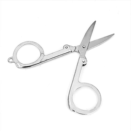 Folding Scissors Travel, Mini Scissors, Foldable Scissors, Small Scissors, Travel Folding Scissors, Scissors All Purpose, Stainless Steel Kids Scissors, Tiny Scissors For Home Safety Portable Trip Sci
