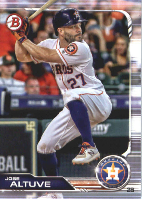 2019 Bowman Baseball #62 Jose Altuve Houston Astros Official MLB Trading Card From Topps 2019 Bowman Baseball #62 Jose Altuve Houston Astros Official MLB Trading Card From Topps