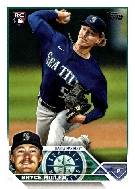 2023 Topps Update Series #US178 Bryce Miller NM-MT RC Rookie Seattle Mariners Baseball Trading Card MLB