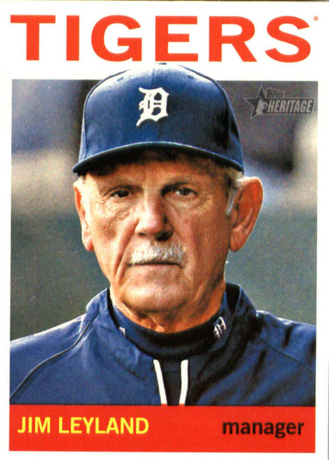 2013 Topps Heritage #248 Jim Leyland Tigers MLB Baseball Card NM-MT