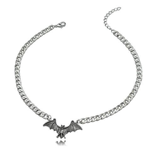 YANCHUN Bat Necklace for Girls Punk Chain Choker Bat Pendant Necklace Halloween Cosplay Accessories