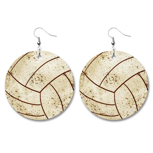 Retro Sports Ball Leather Dangle Earrings Baseball Basketball Soccer Volleyball Shape Earrings for Women Girls Jewelry(D) Retro Sports Ball Leather Dangle Earrings Baseball Basketball Soccer Volleyball Shape Earrings for Women Girls Jewelry(D)