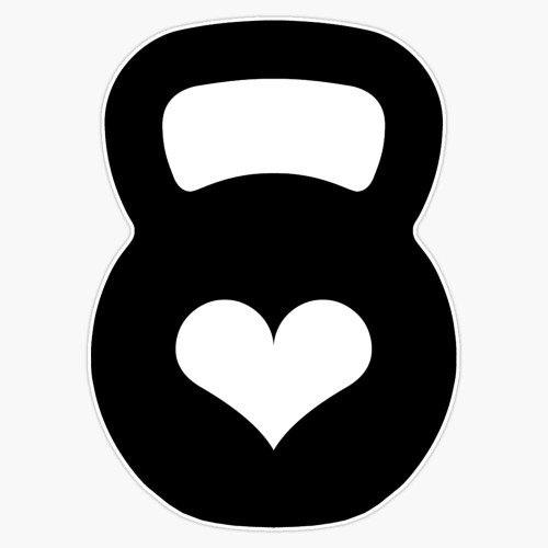 Kettlebell Sticker Vinyl Bumper Sticker Decal Waterproof 5"
