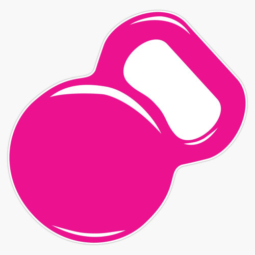 Kettlebell Workout Gym Exercise Bumper Sticker Vinyl Decal 5"
