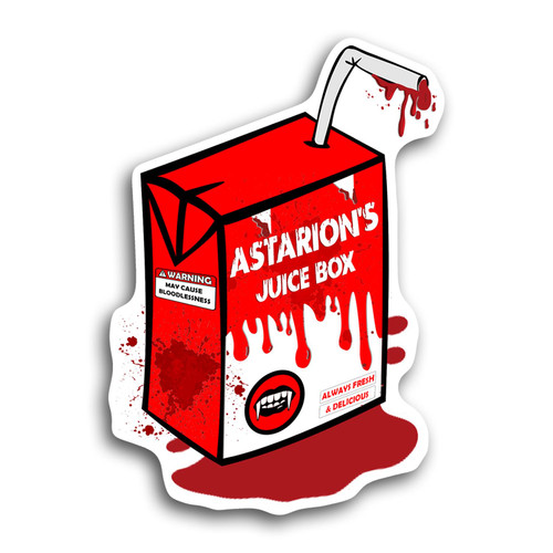 Astarion's Juice Box Sticker Vinyl Die Cut Sticker for Car Laptop Phone Water Bottle Guitar Helmet Gift Idea Merchandise Decor Decal Stuff Astarion's Juice Box Sticker Vinyl Die Cut Sticker for Car Laptop Phone Water Bottle Guitar Helmet Gift Idea Merchandise Decor Decal Stuff