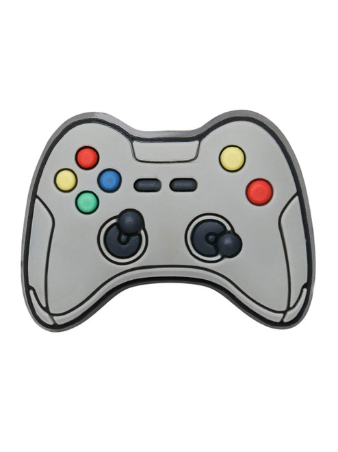 Crocs Jibbitz Trendy Shoe Charms | Jibbitz for Crocs, Grey Game Controller, Small