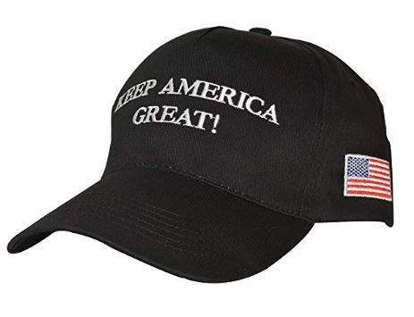 Keep America Great Hat Donald Trump USA MAGA Cap Adjustable Baseball Cap 2020 Campaign Support Hat (Black)