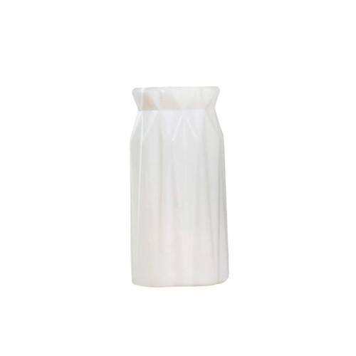 Nordic Style Imitation Ceramic Flower Pot Flower Vase Origami Vase Imitation Ceramic Vase Origami Plastic Vase Bottle Home Decoration(White) Nordic Style Imitation Ceramic Flower Pot Flower Vase Origami Vase Imitation Ceramic Vase Origami Plastic Vase Bottle Home Decoration(White)