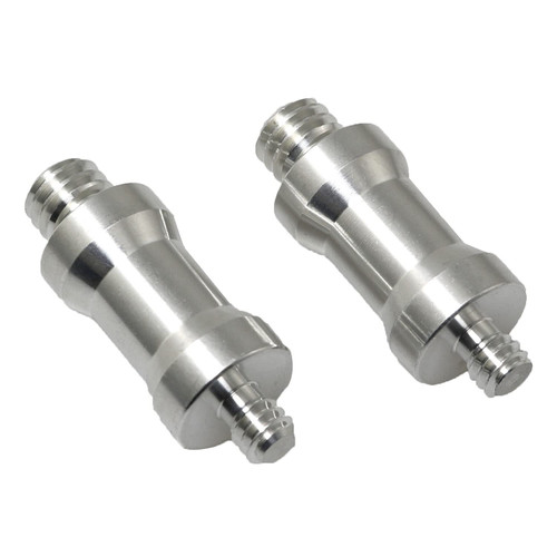 1/4 to 3/8 Inch Converter Threaded Adapter RLECS 2PCS 1/4 Inch and 3/8 Inch Converter Threaded Screws for Tripod Monopod Digital SLR Camera, Tripod and Camera Adapter Set