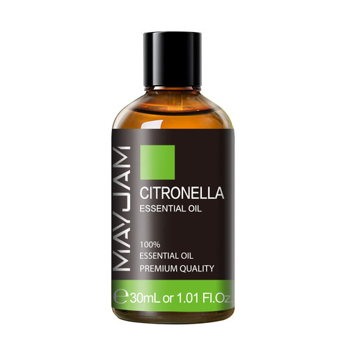 Citronella Essential Oil, MAYJAM 1.01FL.OZ Premium Citronella Oils for Soap Candle Making, Diffuser, Bedroom, Living Room, Office, 30ML/Bottle